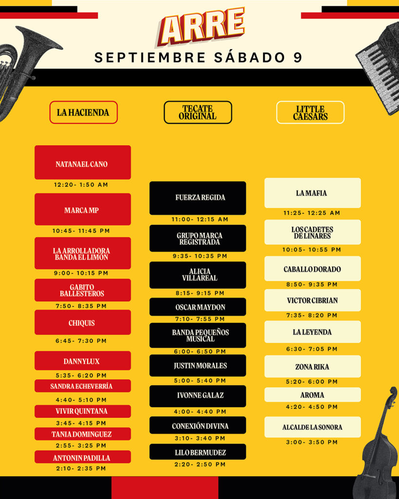 Festival Arre horarios