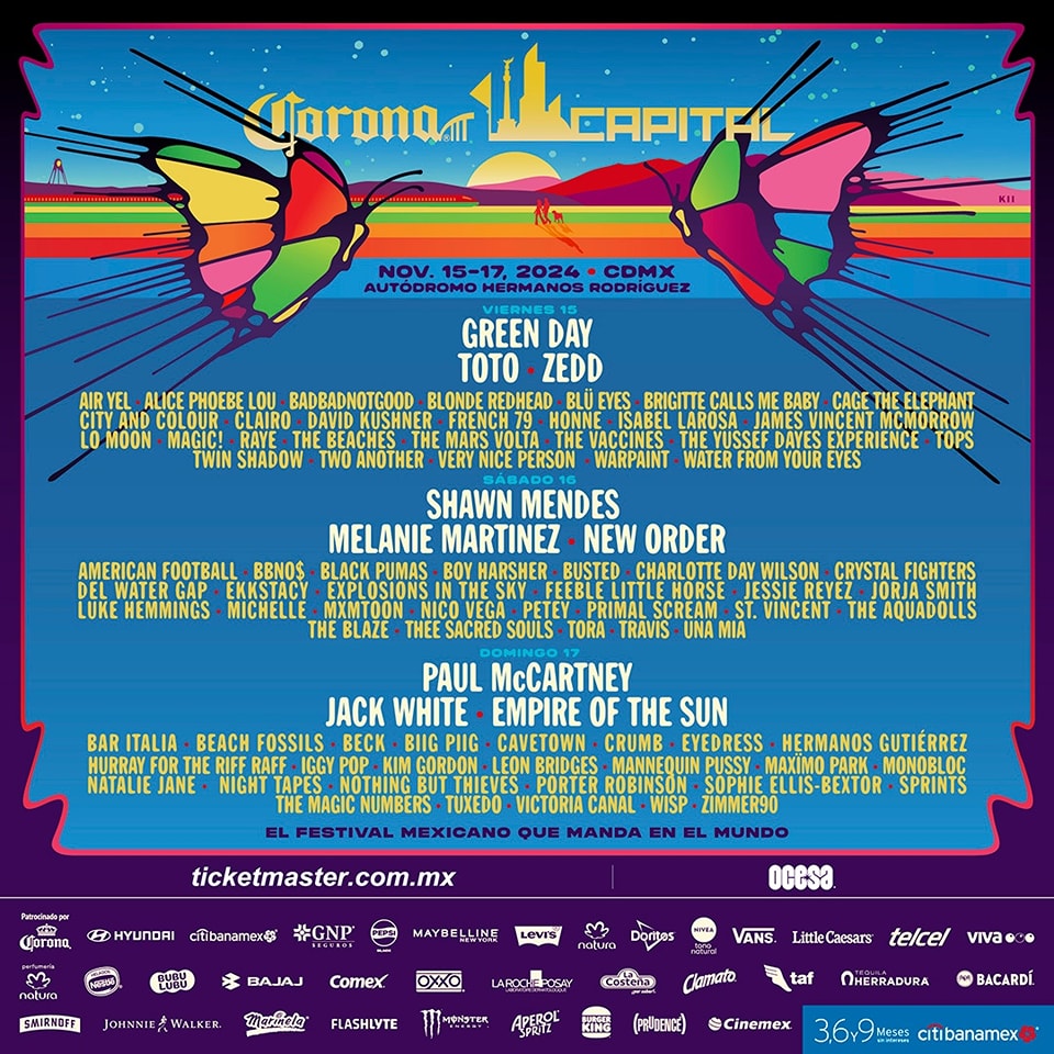 corona capital 2024 flyer