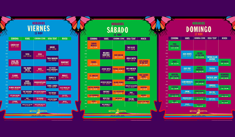 horarios corona capital 