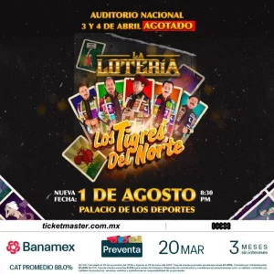 Los Tigres del norte se presentarán el próximo 1 y 2 de agosto en el Domo de Cobre CDMX 
