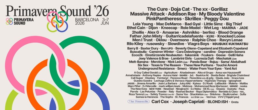 primavera sound 2026 barcelona flyer cartel