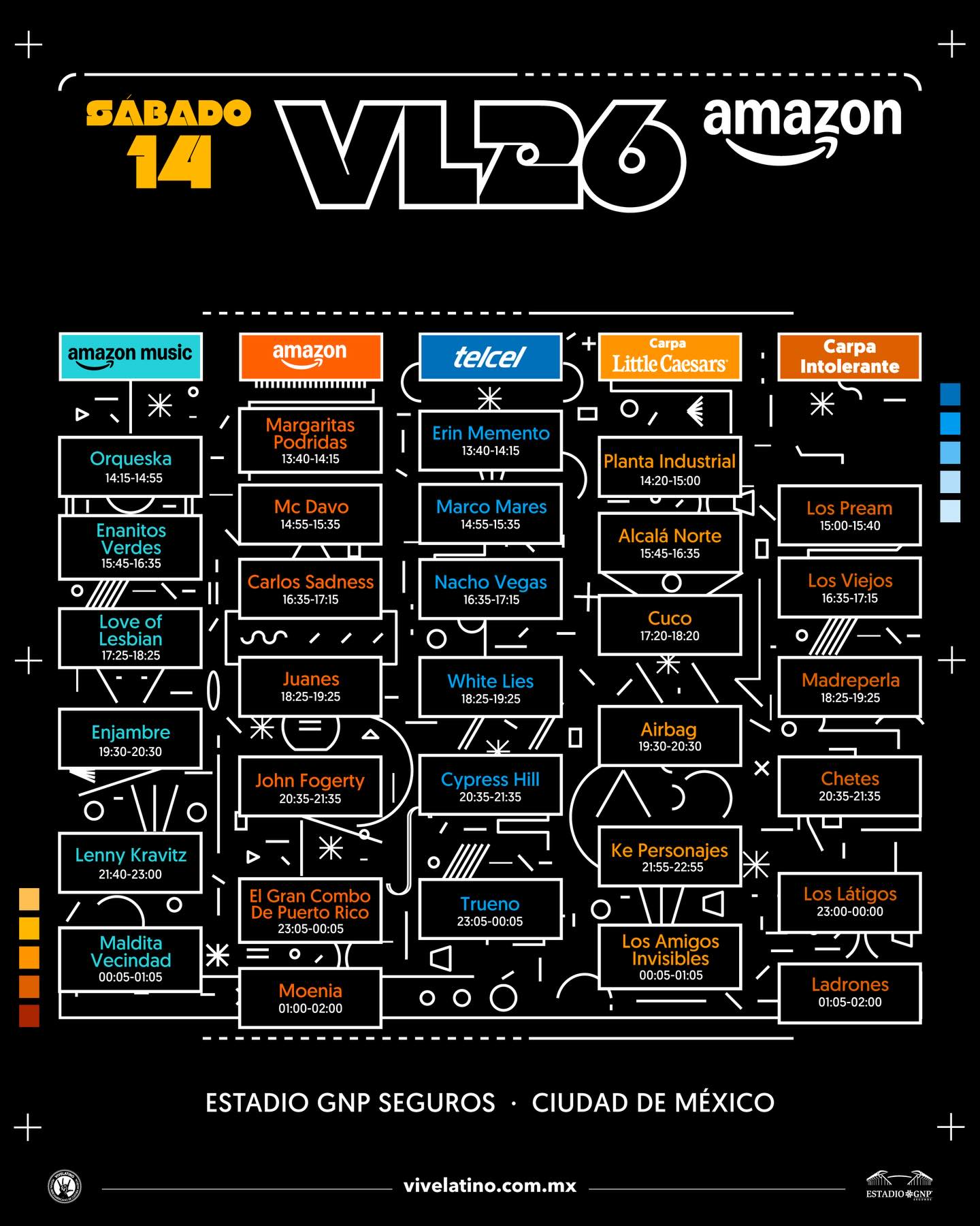 vive latino 2026 artistas vive latino horarios vive latino mapa vive latino entrevistas