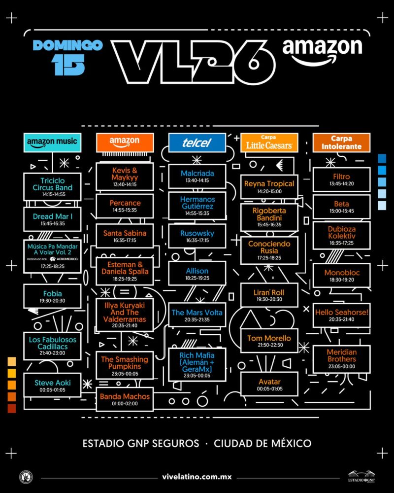 vive latino 2026 artistas vive latino horarios vive latino mapa vive latino entrevistas