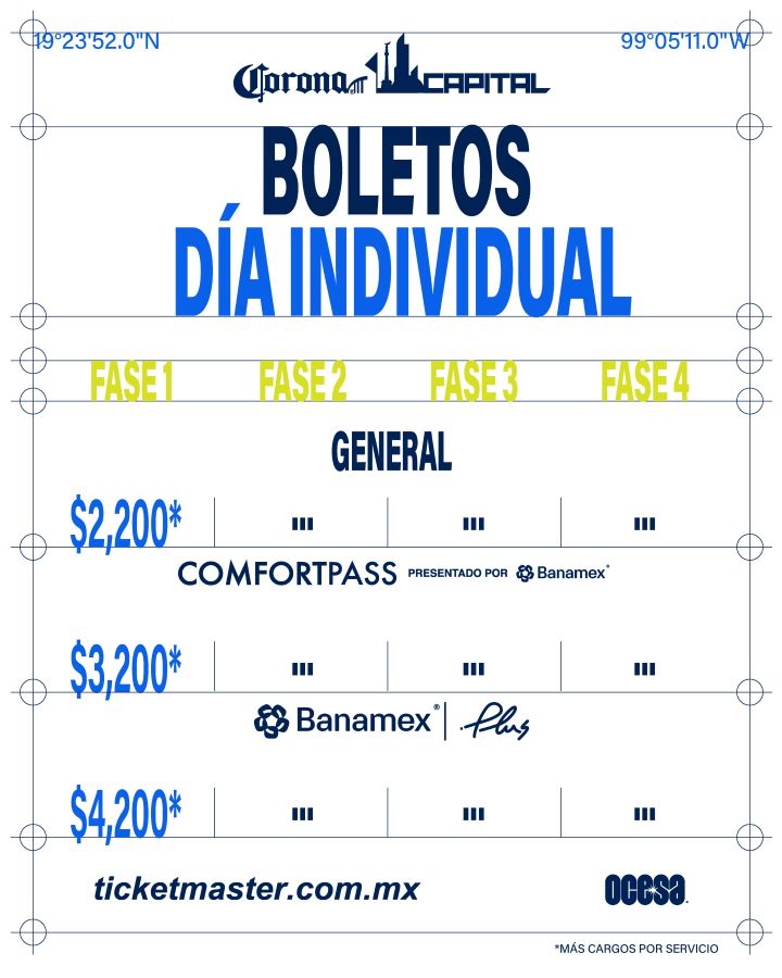 Corona Capital 2026, Corona Capital boletos, Preventa Banamex, Corona Capital precios, Ticketmaster México, festivales CDMX, Corona Capital abonos, Corona Capital barato