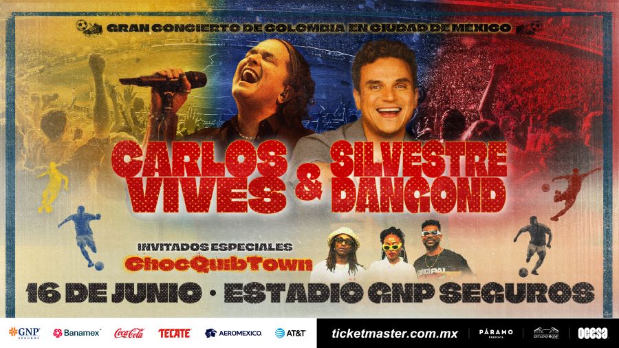Carlos Vives, Silvestre Dangond, Concierto CDMX, Estadio GNP Seguros, Vallenato, Conciertos México 2026.