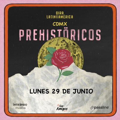 Prehistoricos-Rebel-Rebel-CDMX-Club-del-Rock-and-Roll-indie-chileno-conciertos-junio-CDMX cartel flyer poster