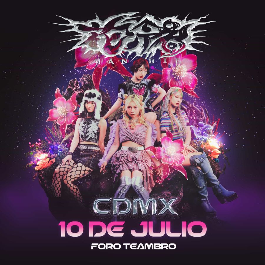 Hanabie., Hanabie México, Foro Teambro, concierto CDMX, metalcore japonés, harajuku core, Hanabie 2026