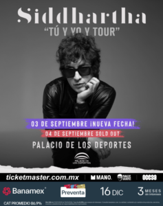 Siddhartha Palacio de los Deportes CDMX 2026