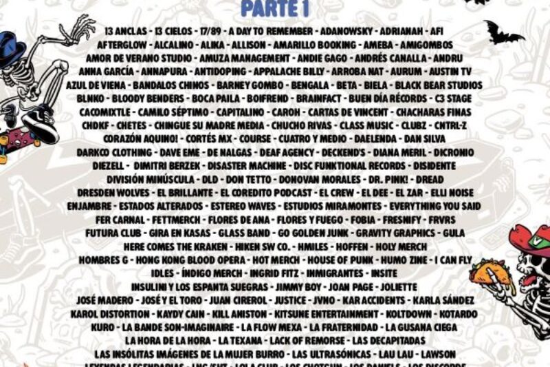 Bazar de Bandas, Vans Warped Tour Mexico, Insite, Bengala, Pabellón Oeste, merch de bandas, punk rock mexicano