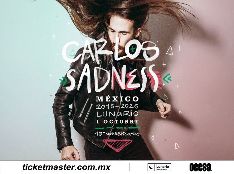 Keywords: Carlos Sadness, Carlos Sadness CDMX, Lunario, conciertos CDMX octubre, pop independiente