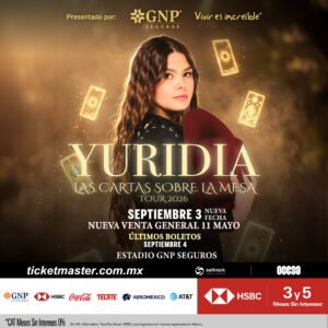 Yuridia Estadio GNP CDMX 2026