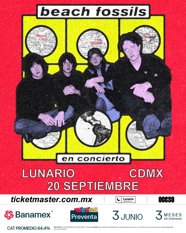 Beach Fossils, Beach Fossils CDMX, Lunario del Auditorio Nacional, indie rock, dream pop, Ticketmaster