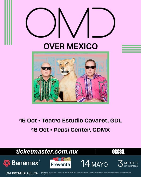 OMD CDMX, Pepsi Center WTC, concierto OMD México, synth pop leyendas