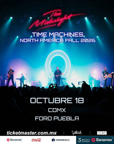 The Midnight CDMX, Foro Puebla, concierto The Midnight México, synthwave CDMX